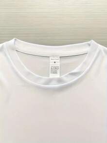 Camiseta de Manga Corta con Estampado de Patrón de Los Ángeles - Tela Transpirable, Actividades al Aire Libre de Verano, Estilo Regular, Camiseta Casual, Lavable a Máquina, Moda de Calle, Diseño Audaz, Material Cómodo, Camiseta Impresa, Entusiastas del Estilo de Calle, Una Pieza de Poliéster 180g - Blanco - Ver 5