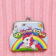 Monedero de moda de dibujos animados de PVC con estampado de pequeño caballo, monedero unisex para mujer, billetera mini, monedero, billetera pequeña, monedero de monedas, artículos lindos y kawaii, billetera de estilo fairycore - Multicolor - Ver 3