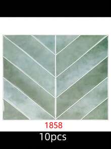 1/10/20pcs Waterproof Modern Geometric Herringbone 2D Textured Wall Panels, DIY Tiles, Contemporary Honeycomb Wall Stickers, Removable Self-Adhesive Wall Tiles For Kitchen Backsplash, Bathroom, And Holiday Decor - Multicolor - View 9