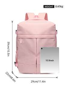 Myco 15.75x7.87x9.84 英寸登机行李包，适合航空旅行、休闲背包和书包，采用耐用尼龙材质，多隔层设计，符合航空公司随身行李标准，拉链封口，简约设计，旅行包/行李袋/过夜包，大容量旅行收纳包，邮轮旅行必备，度假必备，男女皆宜，旅行必备，假日必备，旅行必备。 - 彩色 - 查看 7