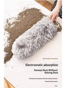 Extendable Microfiber Duster With Flexible Head - Washable Reusable Manual Cleaner For High Ceilings, Furniture & Cars