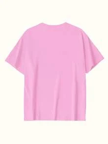 97%纯棉女士白色短袖圆领T恤，设计大胆！“我努力控制自己的坏脾气，但有些人就是不配合”这句话完美地诠释了面对烦人之人时的直接态度。宽松的版型凸显身材。轻松搭配短裤和配饰，打造休闲造型。 - 淺桃紅 - 查看 4