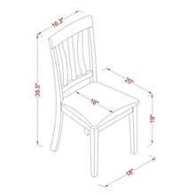 East West Furniture HLAN3 - Juego de Mesa de Cocinacc - Acabadocappuccino - Ver 5