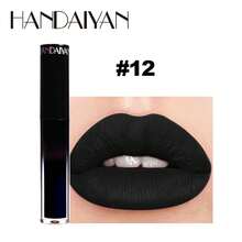 HANDAIYAN Gothic Style Matte Lip Gloss, Dark Series, Natural Matte Finish, Long-Lasting, Waterproof, Suitable For Halloween, Christmas, Masquerade, Makeup Parties, Smokey Makeup, Cosplay