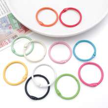 20pcs Metallic Loose Leaf Binder Rings Colored Metal Key Rings For Index Cards, Notebook, Keychains, School, Office, Home, Teachers, Craft Projects - Multicolor - View 4