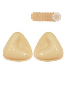 2 Pairs Double-Sided Adhesive Bra Pads, White Sticky Bra Pads, Adhesive Bra Pads, Lift-Up Bra Pads, Self-Adhesive Bra Pads, Instant Lift Bra Pads, Sports Bra/Swimsuit Lift-Up Bra Pads - Multicolor - View 23