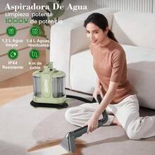 mhjAspiradora de Agua Limpiador de Tapiceria Succión 14 kPa 1000W Aspiradora para Lavar Sillones Auto-limpiante con 3 Cepillos para Sofás Telas y Manchas de Mascotasleeping Bags - 219289106 - Ver 3