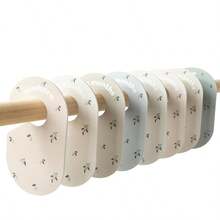 8件套婴儿衣柜分隔板 - 双面衣架收纳架，婴儿服装收纳架，婴儿房衣柜整理架，适合新生儿至2岁男孩女孩，新生儿礼物，房间装饰 - 彩色 - 查看 7