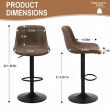 Barstools - brun foncé - Voir 4