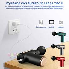 Pistola De Fascia FríA Y Caliente, Mini Pistola EléCtrica De Fitness Para Fascia Cervical, Masajeador De RelajacióN, Relajante Muscular, PequeñA Pistola De Fascia Silenciosa Recargable, Masajeador EléCtrico Para RelajacióN Muscular, 5 Ajustes De Equipo, 4 Accesorios Para Cabezales De Masaje, Regalos Adecuados, Padres, Amigos, Amantes, Regalos NavideñOs, Regalos De CumpleañOs - Negro - Ver 9