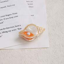 Cute Ocean Series Acetate Hair Clips Conch Octopus Seahorse Whale Sweet Bangs Clips Side Clips Small Hair Claw - Dolphin - View 9