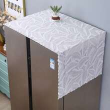 1pc Elegant Floral Refrigerator Cover, Dust-Proof And Easy To Clean, Fits Single/Double Door Refrigerator, Washing Machine, Fan, 170*70 Cm