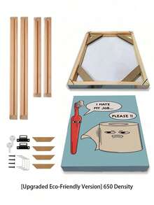 1 Conjunto de Moldura de Madeira DIY, Tamanhos Disponíveis: 40x60cm, 30x40cm, 25x35cm, 35x55cm, 35x45cm, 40x50cm, Adequada para Tela de Pintura a Óleo, Moldura de Madeira de Pinus, Arte de Parede, Pintura com Diamantes, Estrutura de Encaixe de Espiga e Rabo de Pau. Somente a moldura, tela e vidro não inclusos. (Consulte o tutorial de instalação na imagem. Compre uma moldura 5cm menor que o tamanho da tela.) - Multicolorido - Ver 31