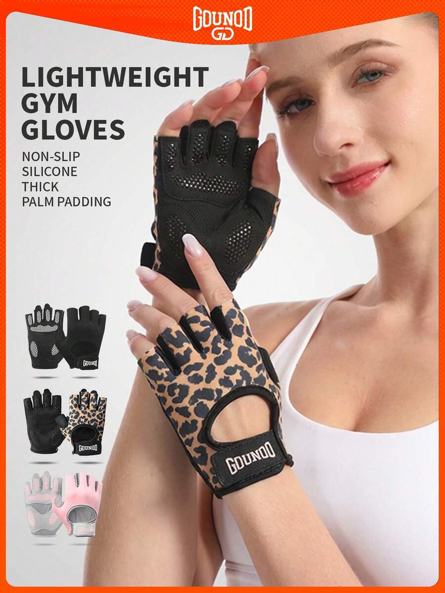 GOUNOD 1 Pair Weight Lifting Full Palm Gloves , Workout Gloves For Gym, Cycling, Exercise, Super Lightweight For Men And Women.
