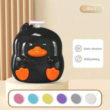 1pc Baby Electric 6-In-1 Nail Grinder, Multi-Head, Anti-Scratch, Child Nail Clipper Manicure Set - Black - View 7