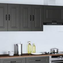 vidaXL Armadio murale da cucina Kalmar black wood engineering - nero - Visualizzare 3