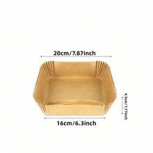 50/100pcs Air Fryer Disposable Paper Liner Square Air Fryer Liner Oil & Waterproof Parchment Paper For Baking Roasting & BBQs Gr - Hình vuông 50 chiếc - Xem 3