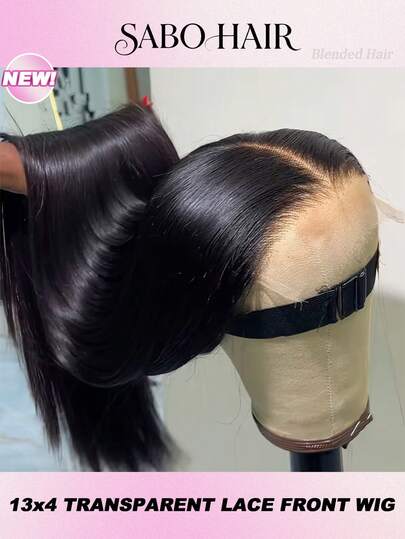 8-34 Inch 13x4 Lace Front Wig Human Frontal Hair Black Wigs Straight Hair 13*6 HD Lace Wig 200 Density Pre Plucked Natural Hairline Blended Hair Wigs Brazilian Straight Natural Color Glueless Lace Front Wig For Women Party Festival Daily Use