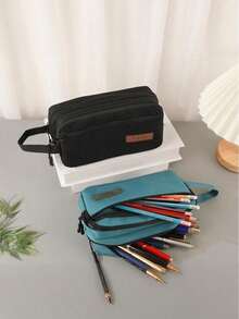 1PC Large Capacity Pencil Case Pencil Case Large Capacity Storage Pencil Case Student Pencil Case - Multicolor - View 6