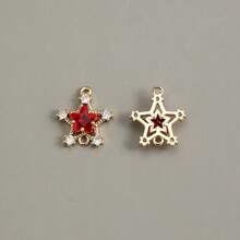 2Pcs 18x16mm Star Glass Pendant For Jewelry Making Bracelet Earring Diy Handmade Accessories - Multicolor - View 9
