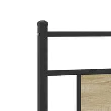 vidaXL Cadre de lit sans matelas chêne sonoma 100x200 cm - Castano - Visualizzare 9
