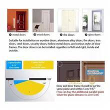 Cierra Puertas Hidráulico Aluminio Plateada De 45-85kg - Plateado - Ver 8