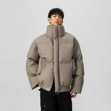 Men Sports Winter Coats - Apricot - View 3