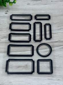 1 Transparent Rubber Stamp Retro Rubber Transparent Card Label Making Stamp DIY Scrapbook Photo Magazine Album Decoration Stamp - Black - View 3