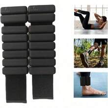 Pesas de Tobillo Ajustables para Fitness 0.5 kg x 2, Polaina Ajustable para Muñeca o Tobillo, para Muñeca con Correa Ajustable, excelente para Ejercicio, Caminar, Footing, Yoga y Pilates | POL1LB.pesas - por defecto - Ver 7