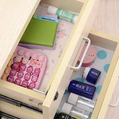 Feuchtigkeitsbeständige Auflage, Kunststoff Schubladeneinsatz, Regal, Schrank, Kleiderschrank, Schrank Auflage Rolle, rutschfest und wasserdicht, Regaleinlage, Kühlschrank, Küchenschutzauflage, geeignet für Lagerraum, Schminktisch, Zuhause, Rosa Rose