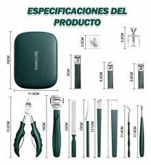 TendenciaJuego Cortaúñas Y Cortacutículas Para Manos Y Pies Verde OscuroCalidad premium - Verde oscuro - Ver 10