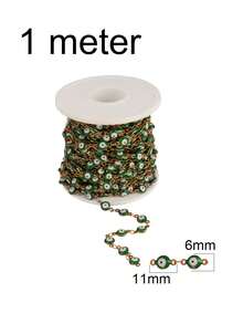 1米不锈钢眼链，DIY项链手链饰品制作配件 - 1米#眼睛鏈條 - 查看 12