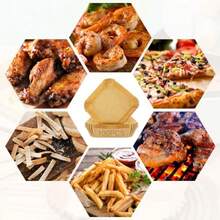 mhjPapel para Freidora de Aire 100 Piezas Papel Encerado para Freidora de Aire 6.3in Forro de Papel para Air Fryer de Grado Alimenticio Sartén Horno Microondas y MásSleeping Bags - como en la foto - Ver 5