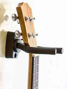 1个吉他壁挂支架，带可调节软钩，通用型，适用于吉他、尤克里里、贝斯、二胡等乐器。 - 彩色 - 查看 13