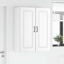 vidaXL Armoire de cuisine avec rangement Kalmar Blanc 80 x 31 x 100 cm - Blanc - Voir 4