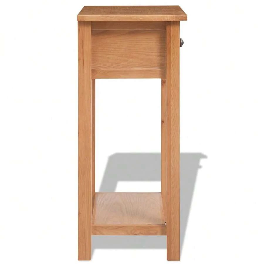 vidaXL Tavolo consolle 50 x 32 x 75 cm Bois de chêne massiccio - Castano - Visualizzare 1