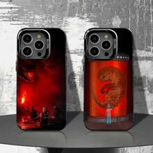 Funda para teléfono J-JurassicS R-Rebirth W-World para 17,16,15,14,13,12,11,Pro,Max,Plus, cubierta negra mate a prueba de golpes - Z6 - Ver 1