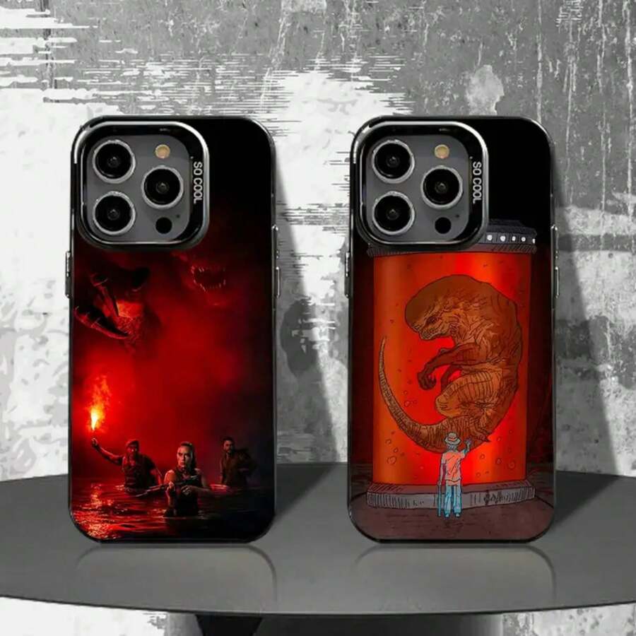 Funda para teléfono J-JurassicS R-Rebirth W-World para 17,16,15,14,13,12,11,Pro,Max,Plus, cubierta negra mate a prueba de golpes - Z6 - Ver 1