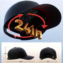 Wireless Red Light Cap For Hair Growth - USB Rechargeable, Wireless Red Light Therapy For Men & Women, Hair Loss Treatment, Hair Root Strengthening, Modern Design, Highquality Light Emission - 黑色 - 查看 3