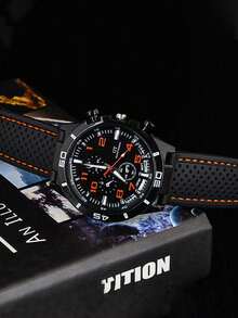 适合青少年男孩的流行复古休闲运动手表，时尚商务石英腕表