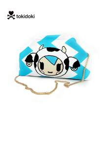 [Tokidoki]IP Cartoon Pattern Clasp Design Crossbody Bag, Detachable Chain Clutch, Cosmetic & Daily Essentials Organizer, Party & Evening Bag, Suitable For Shopping, Party, Holiday Gift For Friends - Multicolor - View 15