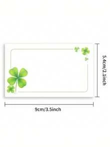 100/20/10pcs Simple White Heart-Shaped Cards, Featuring Love Heart & Clover Patterns, Suitable For Valentine's Day, St. Patrick's Day, Gifts, Greeting Cards, Teacher's Day, Friendship & Love Notes, Blank Birthday Cards, Business Cards, Thank You Cards, Mini Heart-Shaped Cards, Fun Birthday Cards - Multicolor - View 4