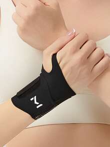 1pc Ultra-Thin Breathable Wrist Support, Adjustable Compression Wrist Brace With Half Mesh