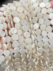 1pc Versatile Handmade DIY Shell, Mother Of Pearl, Asymmetrical Moon, Diamond, Hexagon, Small Fish Beaded Bracelet/Necklace Accessory, Random Pattern & Color - Multicolor - View 11