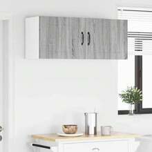 vidaXL Armoire de cuisine 2 pcs Gris Sonoma 50 x 31 x 40 cm - Gris - Voir 4