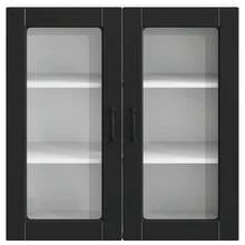 vidaXL Armadio da cucina Nero 80 x 31 x 80 cm Legno d'ingénierie - nero - Visualizzare 6