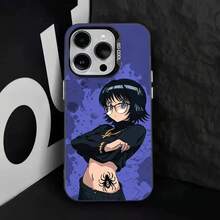 Funda de teléfono de anime S-Shizuku M-Murasaki para 17,16,15,14,13,12,11,Pro,Max,Plus, cubierta de TPU negra - Z1 - Ver 4