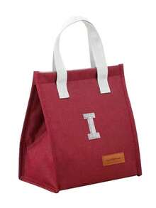 1pc A-Z Letter Large Capacity Hook And Loop Sealed Travel Portable Lunch Bag, Handbag, Outdoor Insulated Lunch Box Bag, Suitable For Work, Office, School, Waterproof, Keeps Food Fresh And Warm, Aluminum Foil Insulation Container, Suitable For Outdoor Dining, Work , Home, Restaurant, Beverages, Candy, Fruit, Pastries, Snacks, Nuts, Lunch Bag - Multicolor - View 13