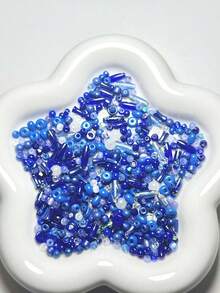 2-6毫米圣诞混色玻璃珠，米珠混色设计，DIY手工圣诞装饰手链、项链、首饰制作，散珠