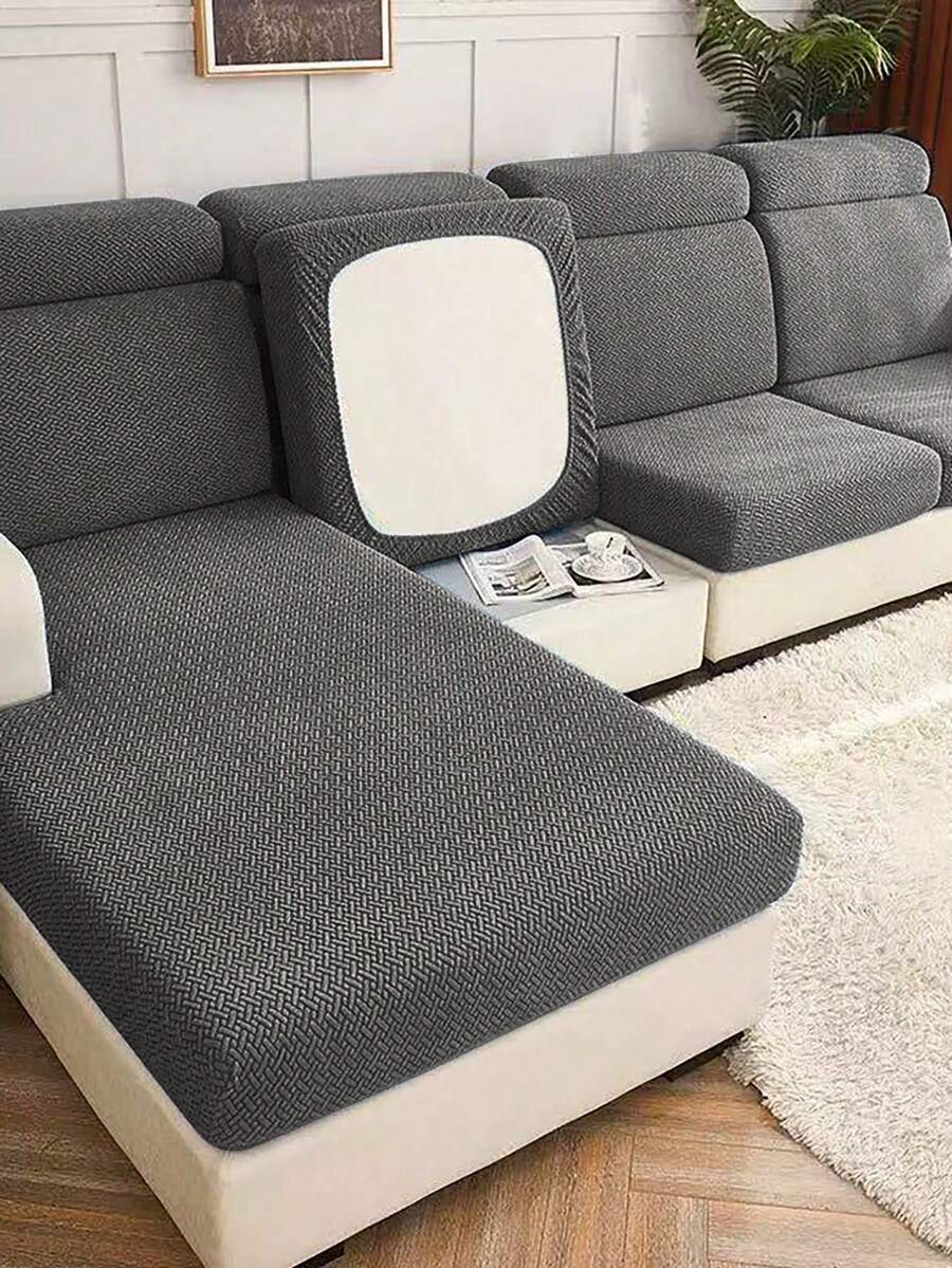 1 Person, 2 People, 3 People, 4 People, Backrest Cover, L-Shaped Sofa, T-Shaped Elastic, Garden Cushion Cover, Outdoor Cushion Cover, Replacement Sofa Cover, Outdoor Cushion Cover, Thick Jacquard Texture, Twill Fabric, Xuanji Furniture Protective Cover Sofa Cover